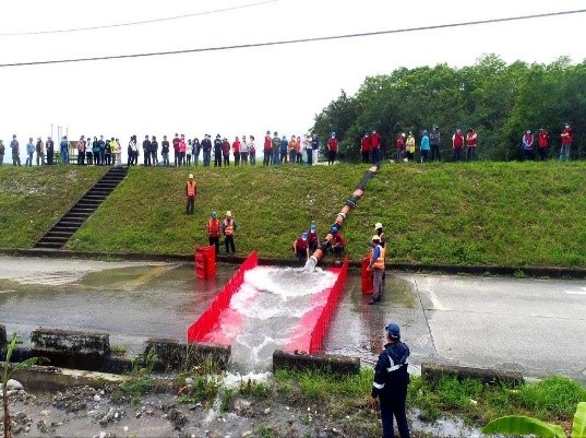 實施區域災害防救與演練執行示範照片